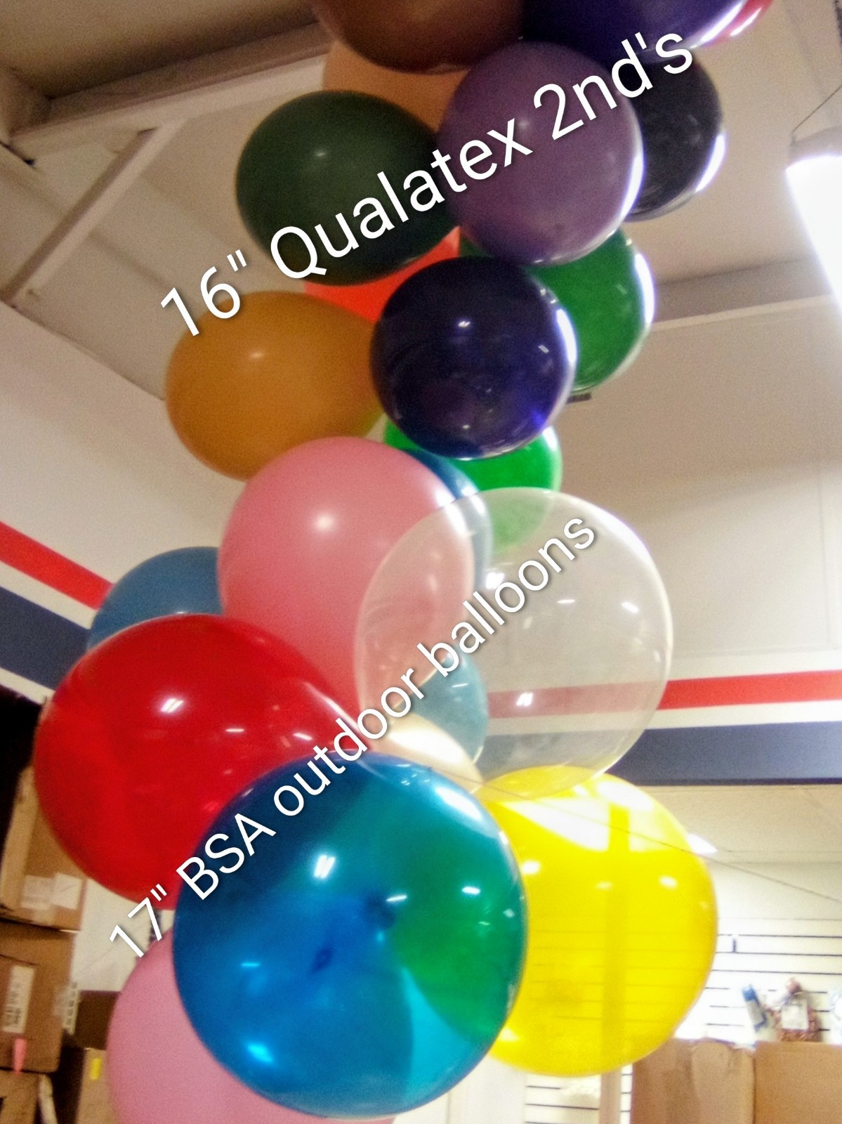 Qualatex 16" 2nds, Slight Color Run(4 bags Of 100ct)=400Ballloons U-pic Colors