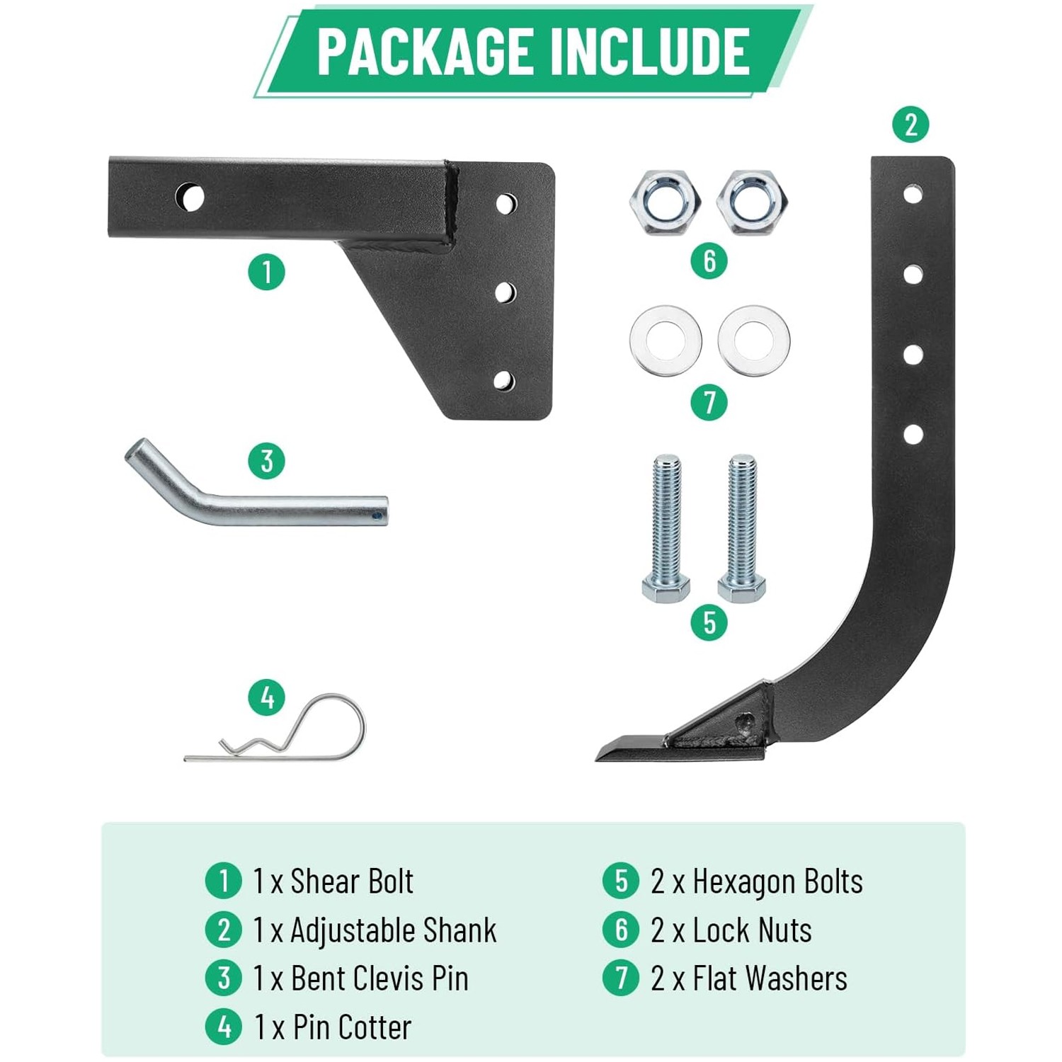 Hitch Mounted Trencher Heavy Duty Subsoiler Hitch Lawn Ripper for ATVUTV Tractor
