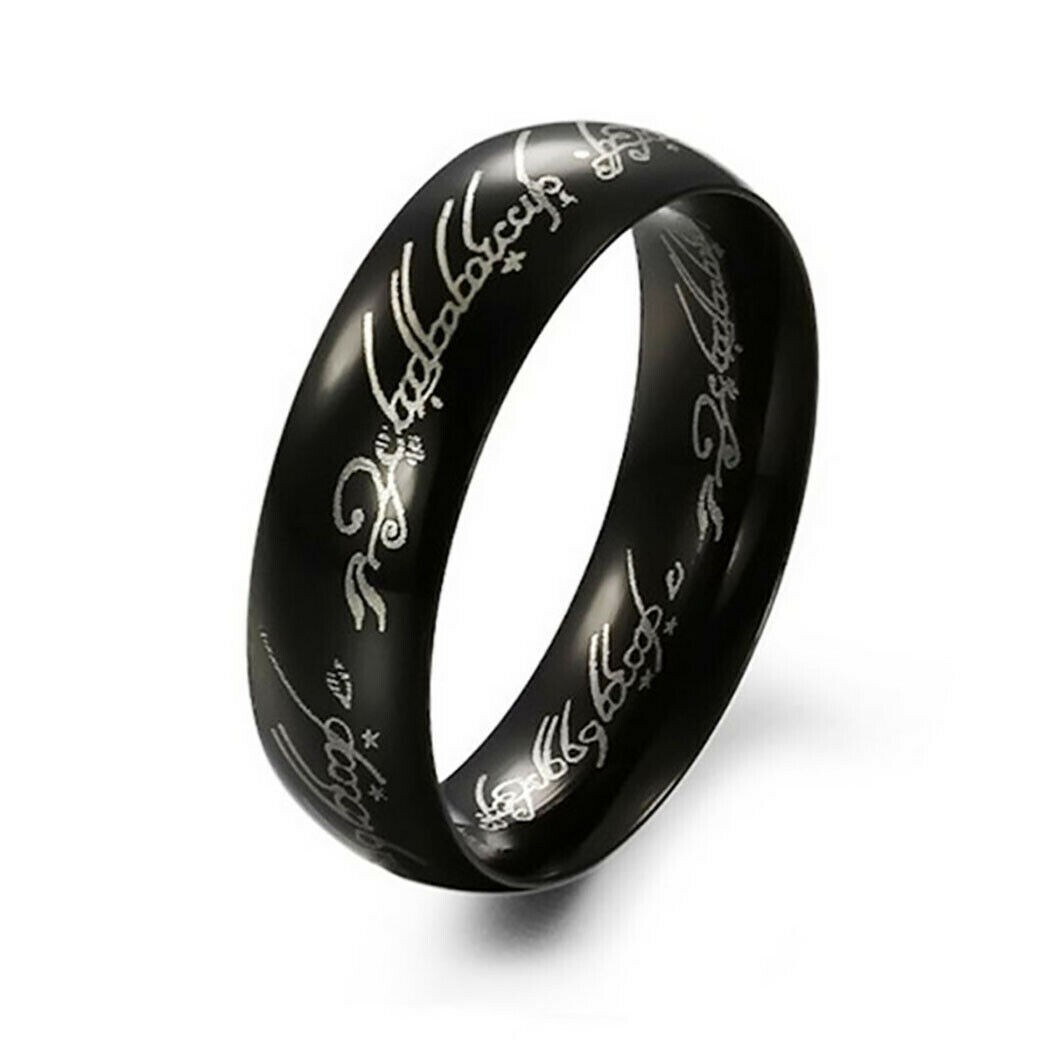 Fashion Lord of the Rings One Ring LOTR Stainless Steel Men's Ring Size 6-13