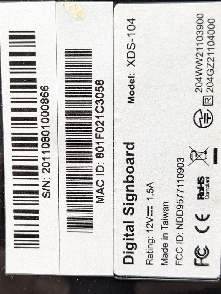 Digital Signboard Model-xds-104
