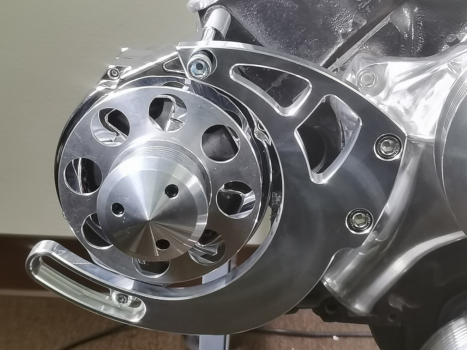 SBC Serpentine Pulley Conversion Kit Power Steering 350 400 Chevy Small Block