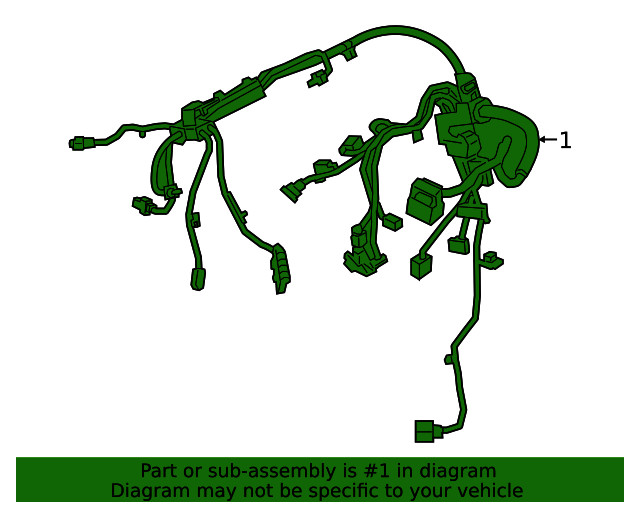 Genuine BMW Wire Harness 61-11-5-A54-936