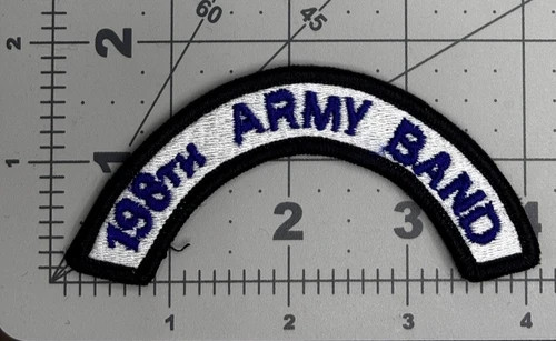 Inv#364 US Army 198th Army Band Merrowed Edge Tab