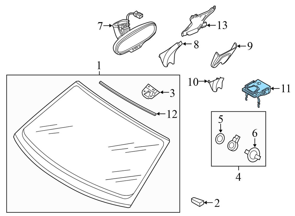 2018-2024 AUDI SQ5 - Front Camera Driver Assistance Module 80A907217F