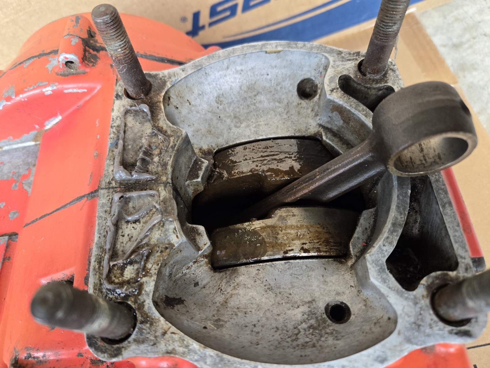 1979 Honda Elsinore CR250 Crankcase Engine Bottom Motor