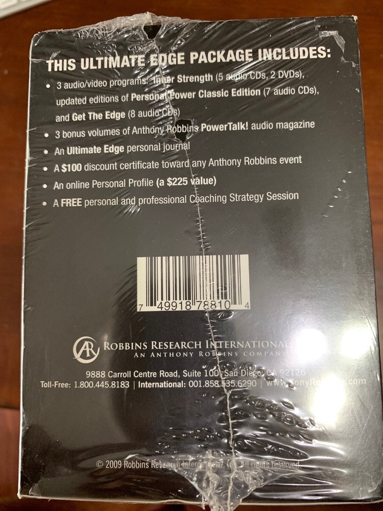 Anthony Robbins Ultimate Edge 3-Part System (CD/DVD Box Set)