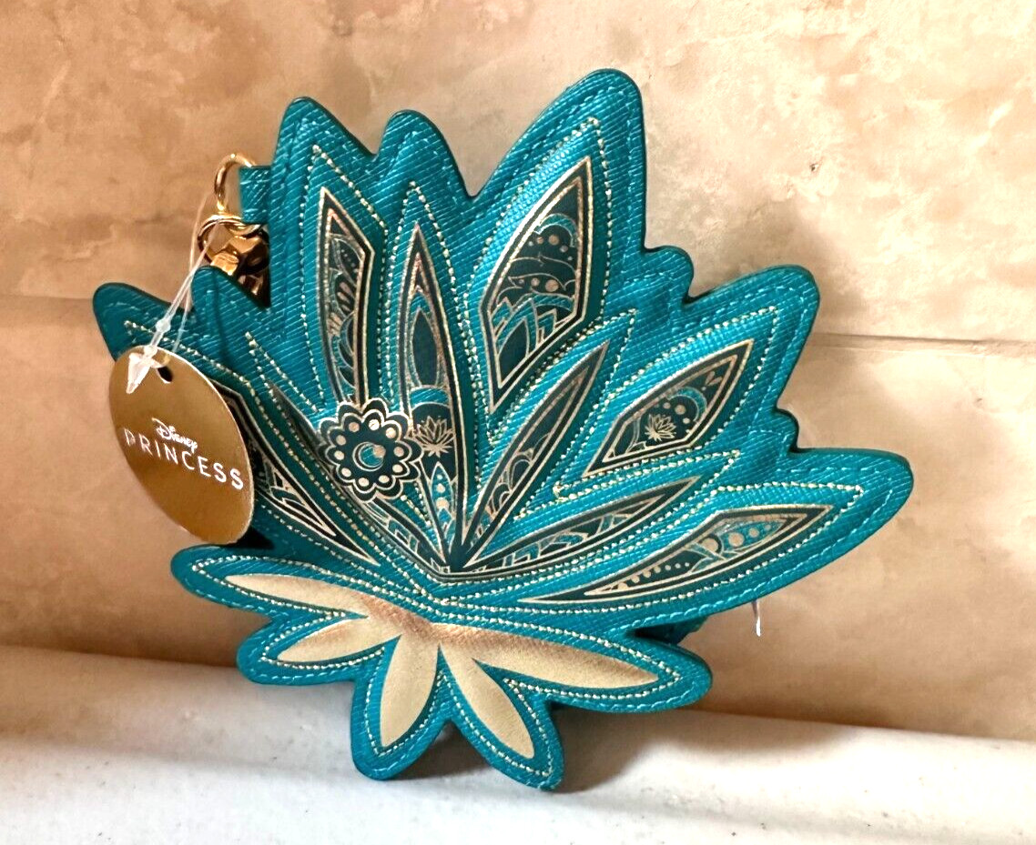Bath & Body Works Disney Princess Jasmine Coin Purse BLUE GOLD NEW MARCH