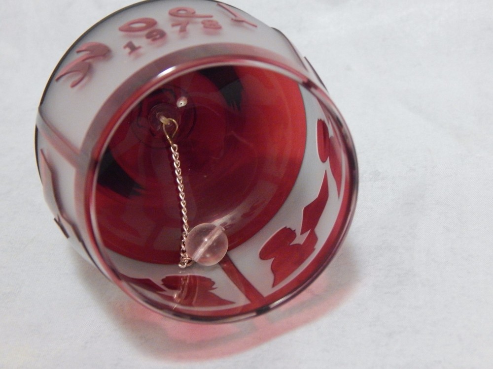 1977 Goebel Crystal and Ruby Cut Noel Bell