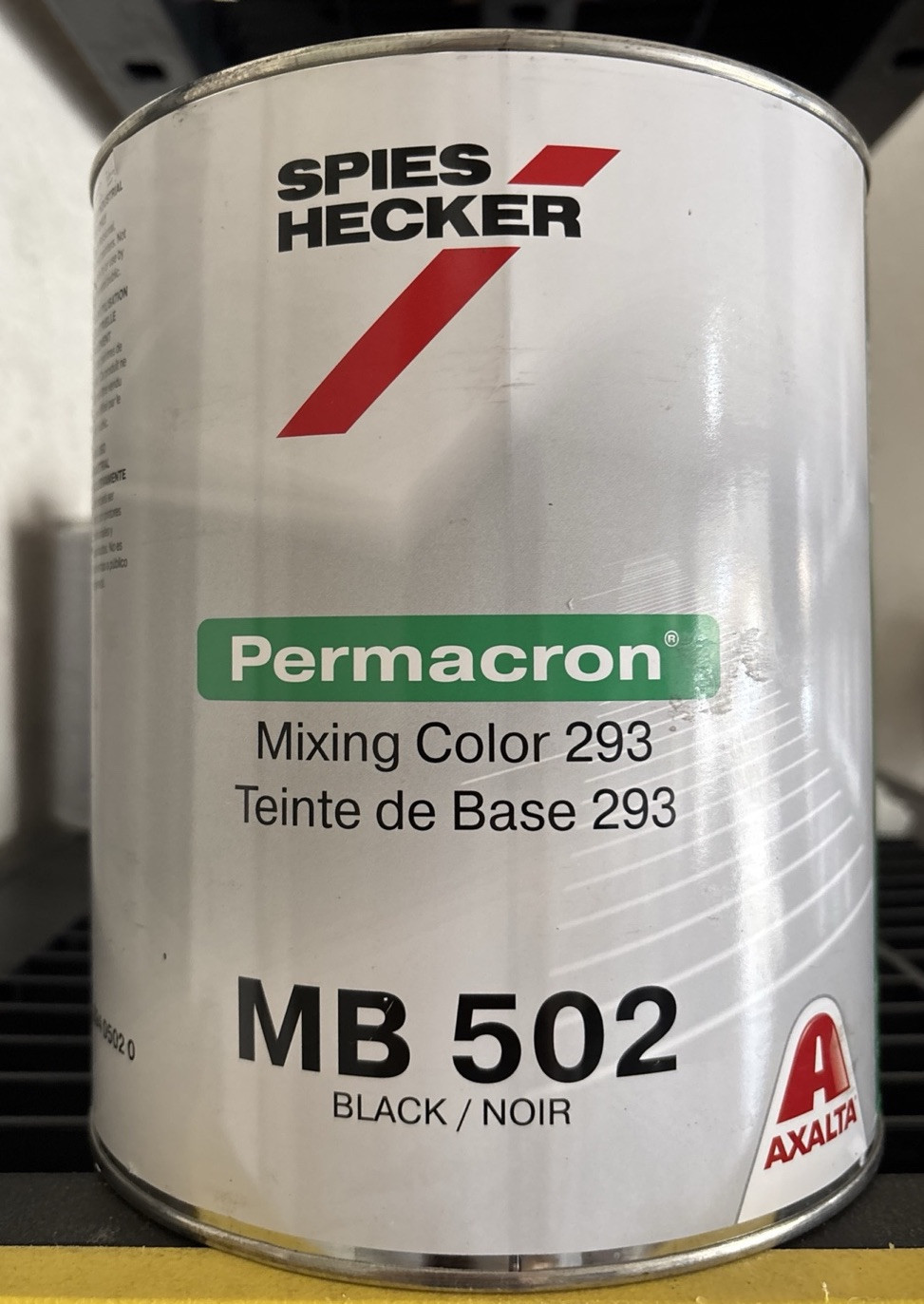 Axalta MB 502 MB502 Spies Hecker Permacron 3.5 L Free Shipping!