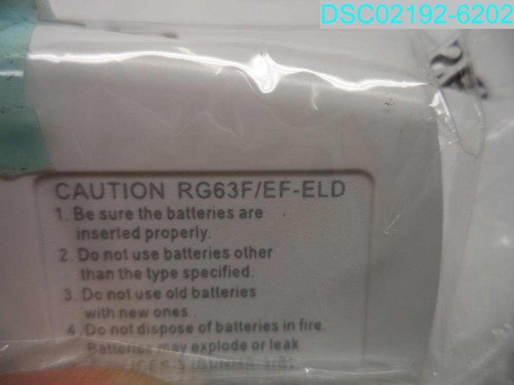 Frigidaire RG63F/EF-ELD Remote Control For Air Conditioner