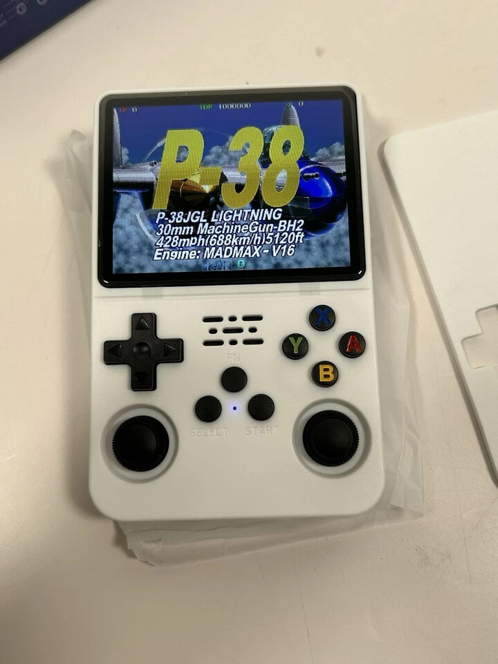 Handheld Game Console, Portable Gaming System, Purple Transparent