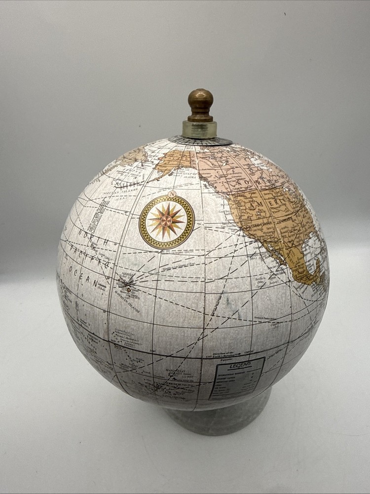Small Spinning Globe Table Decor Home Decorations Accessory Desk Bookcase