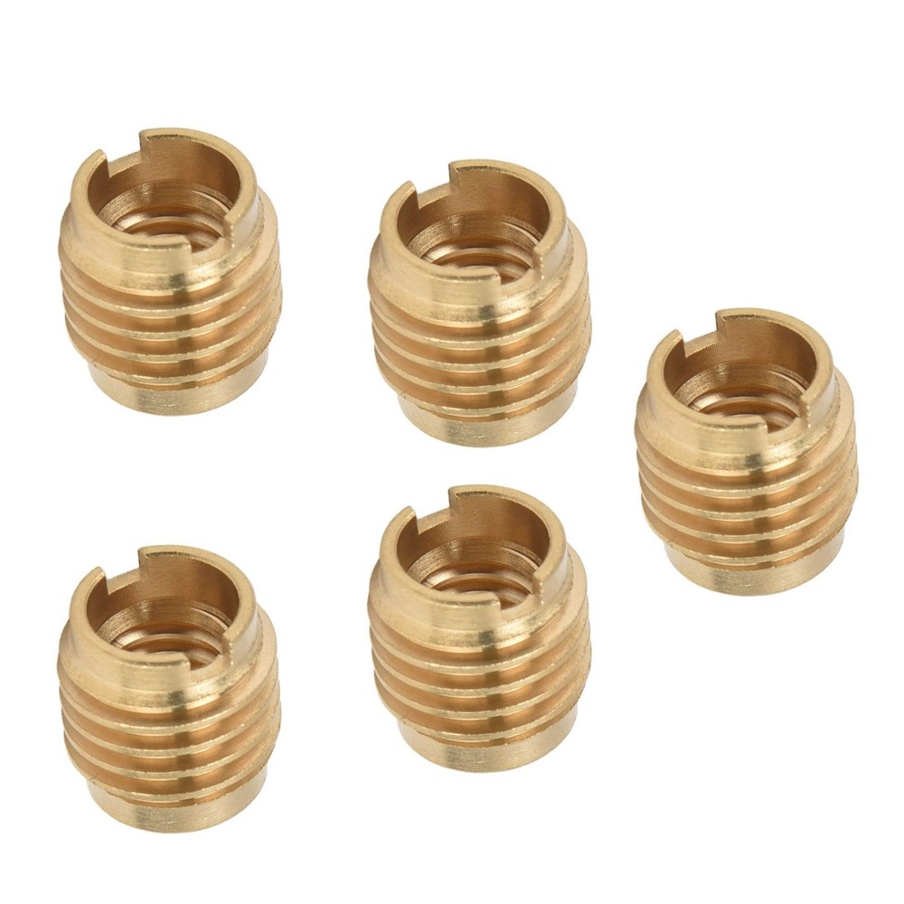 5 Pcs Brass Dual-Threaded InsertBeer Keg Coupler FittingBeer Tap Handle Beer ...