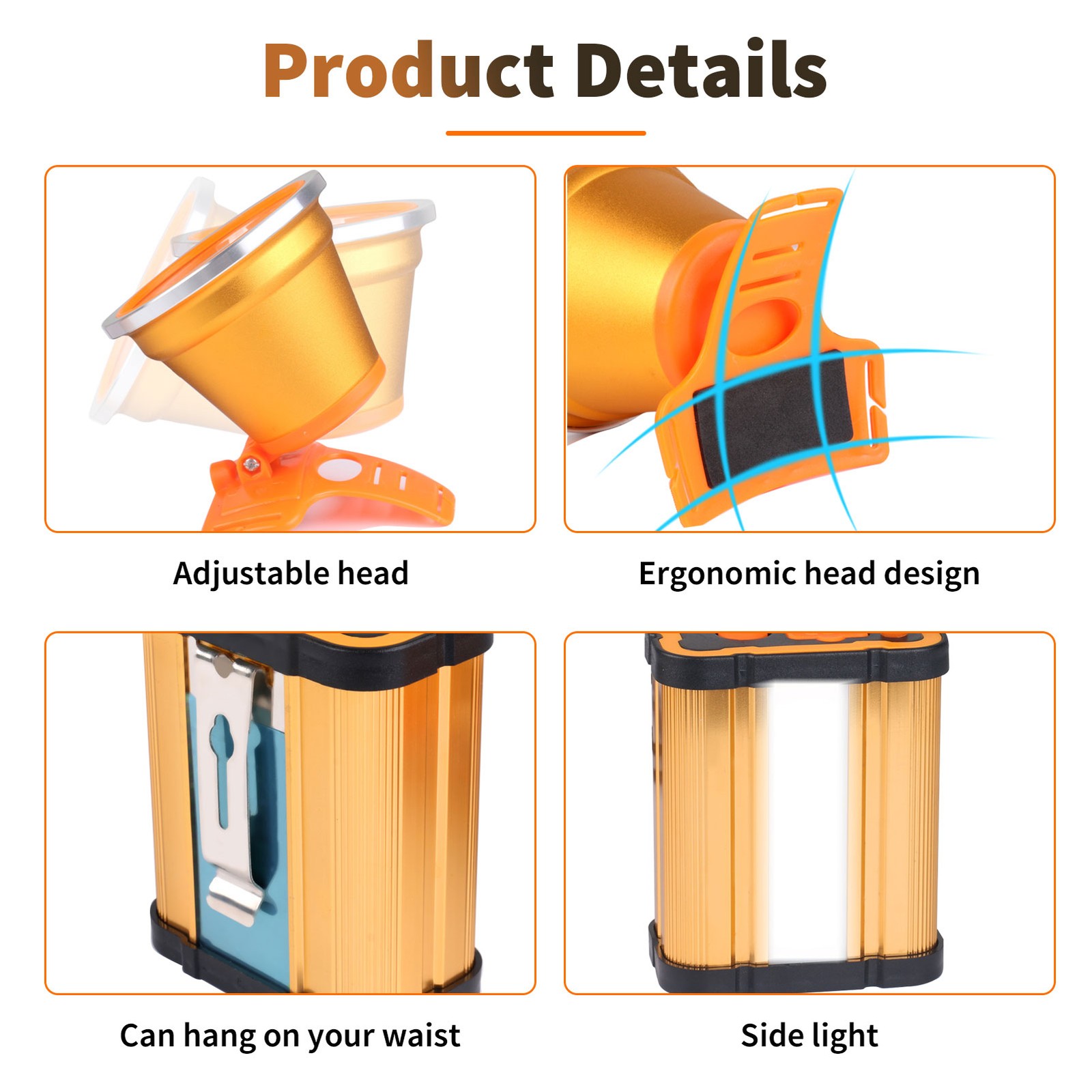Superbright Rechargeable Headlight High Power LED Headlamp Waterproof Flashlight
