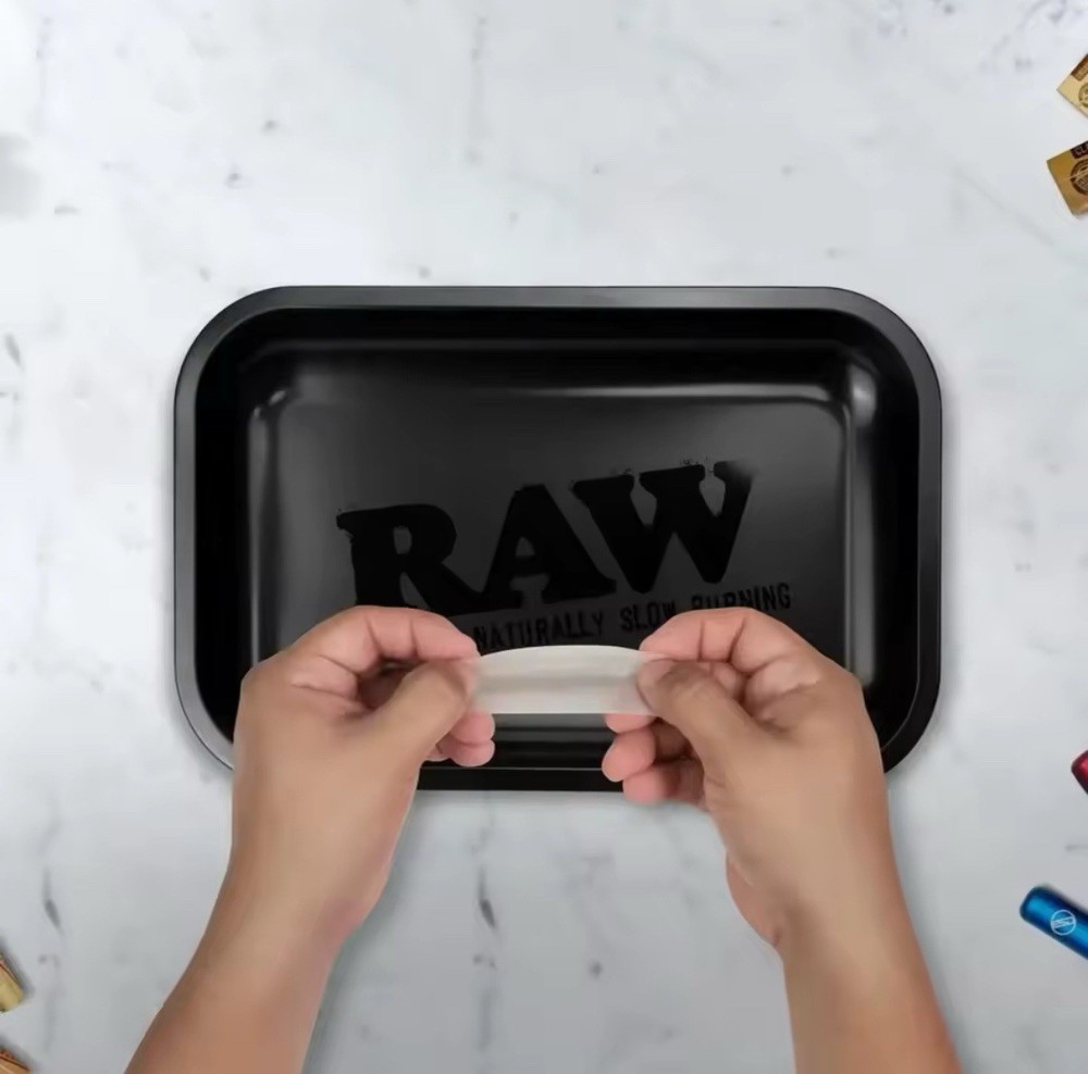 RAW Matte Black Small Rolling Tray