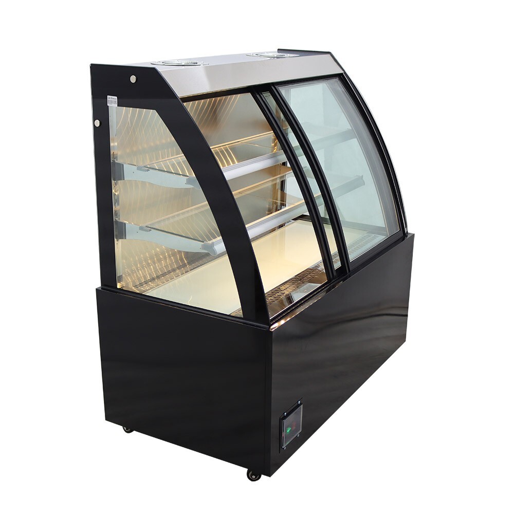 220V Floor-to-Ceiling Refrigerated Display Cabinet w/Demist Function Front Open