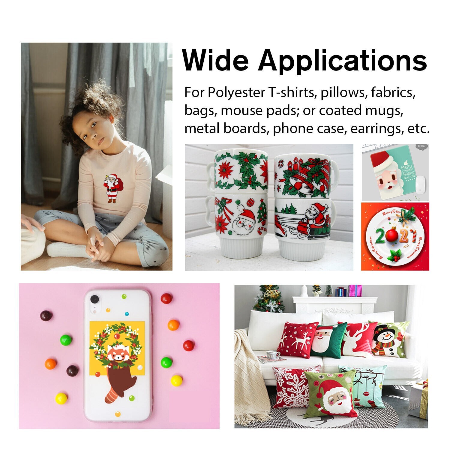 Dye Sublimation Transfer Paper SUBLIPAPER 100 Sheets 8.5”x11” FREE DELIVERY