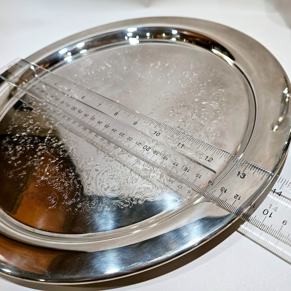 Reed & Barton S2600 Silver Plate Coffee Pot Creamer Sugar Bowl Lid Set with Tray