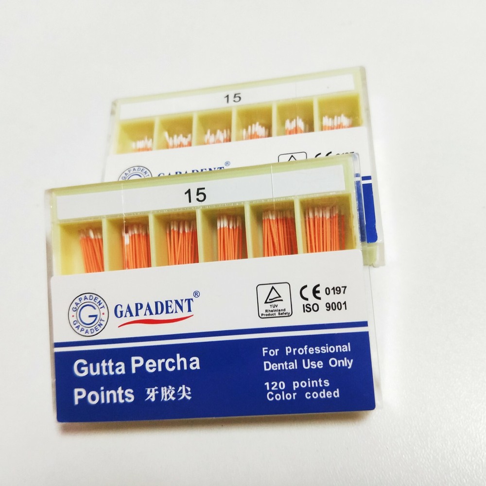 2 Packs Gutta Percha Absorbent Paper Points Root Canal Endo 200points/pack