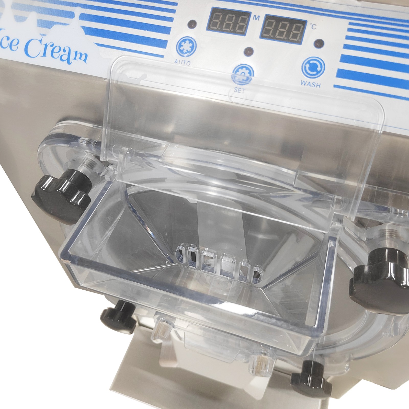 Hard-Serve Ice Cream Maker Commercial Ice Cream Machine 18-25 L/H Yield 110V