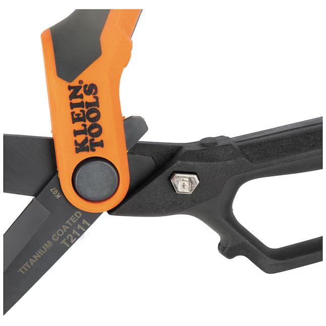 Klein Tools 10-In Titanium-Coated High-Leverage Professional Shears Heavy-Duty