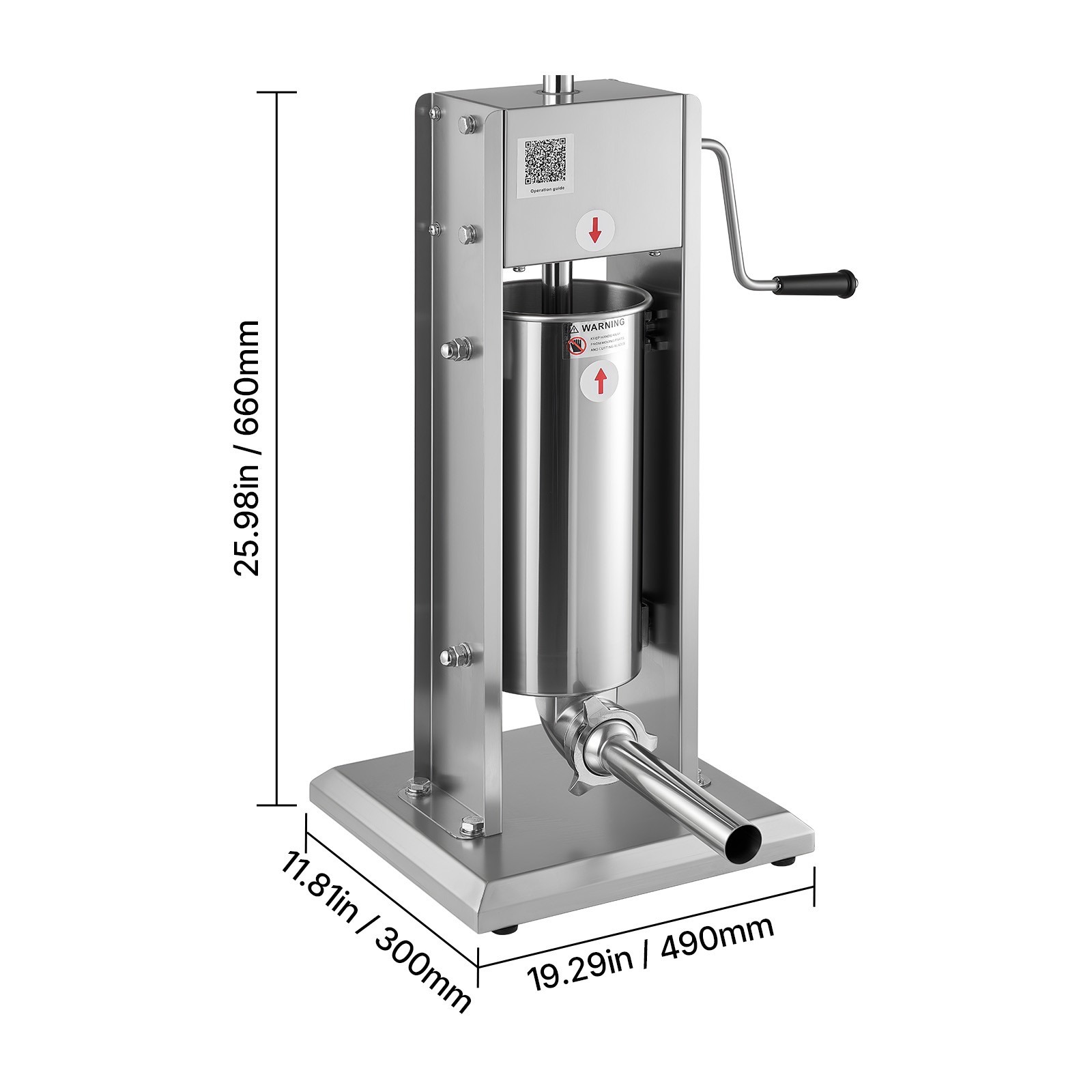 Uimoso Manual Sausage Stuffer 11 LBS / 5L Sausage Maker Meat Filler Machine
