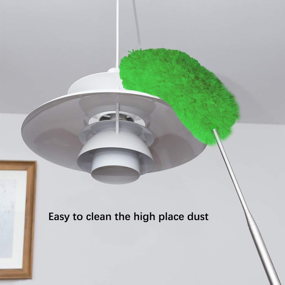Microfiber Feather Duster Extendable Duster with 100 inches Extra Long Pole, Ben
