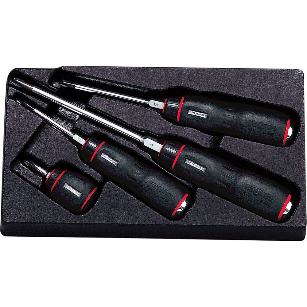 Scw Set Resin Handle Phillips 4 Pc KTC-NTD1P04