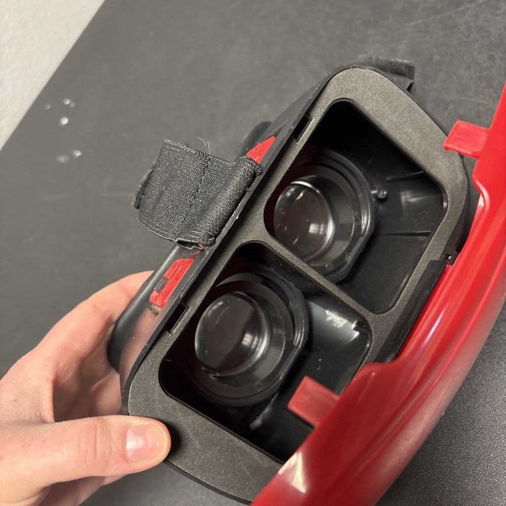 ONN Virtual Reality SmartPhone Headset - Red