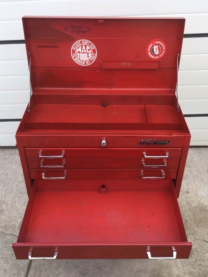 Mac Tools Top Chest Vintage Tool Box