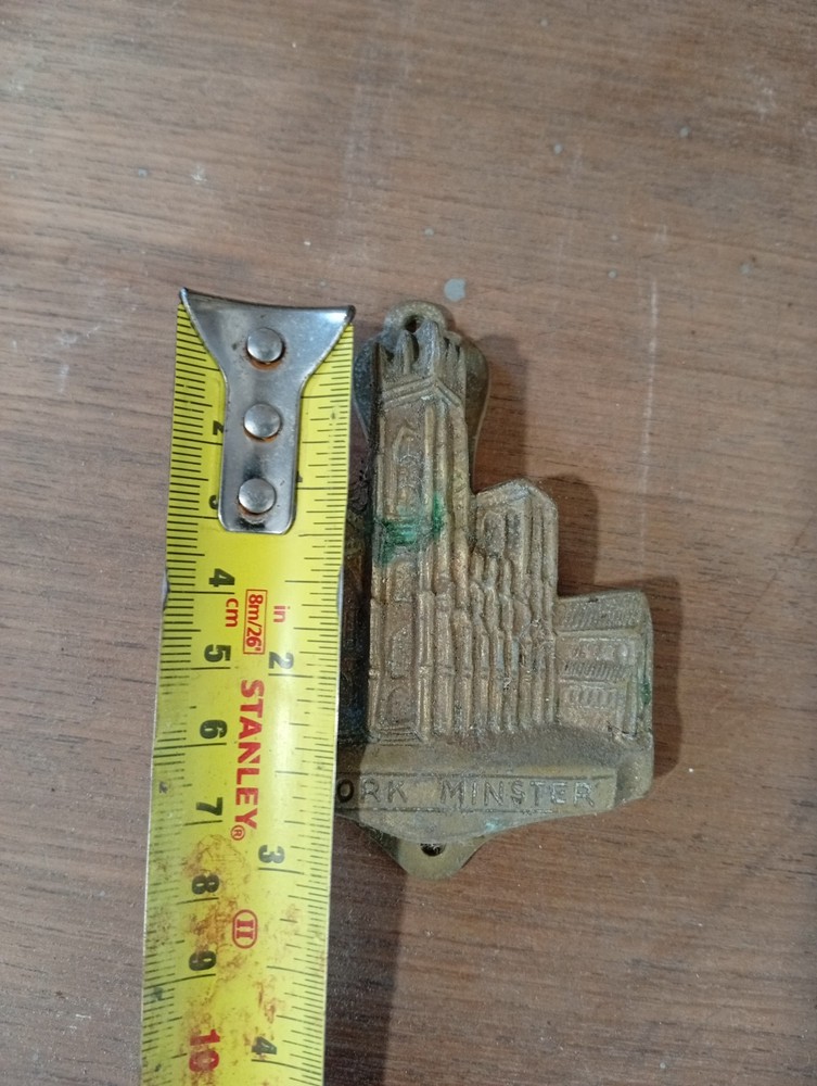 Old solid brass York Minster door knocker