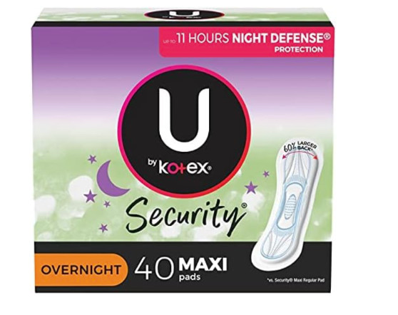 U by Kotex - Security - Overnight Pads - 40 count - 1 pack