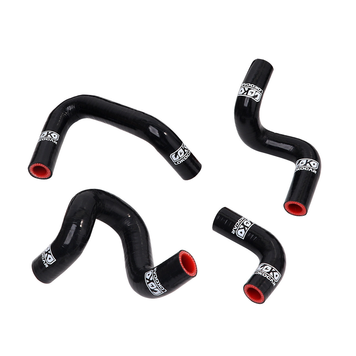 Silicone Radiator Hose Piping Kit Fits For 1986-1993 Mustang GT LX Cobra Black