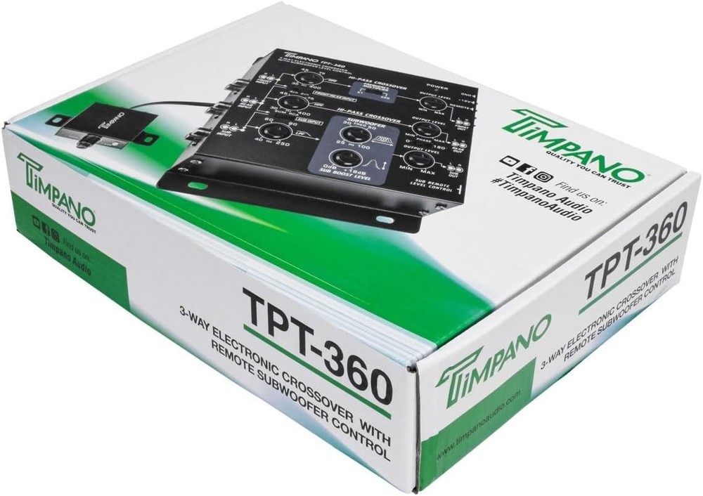 3-Way Electronic Crossover with Remote Control for Ultimate Audio Optimization