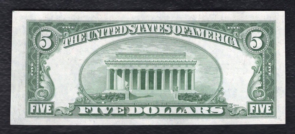 FR. 1656* 1953-A $5 FIVE DOLLARS *STAR* SILVER CERTIFICATE NOTE UNCIRCULATED