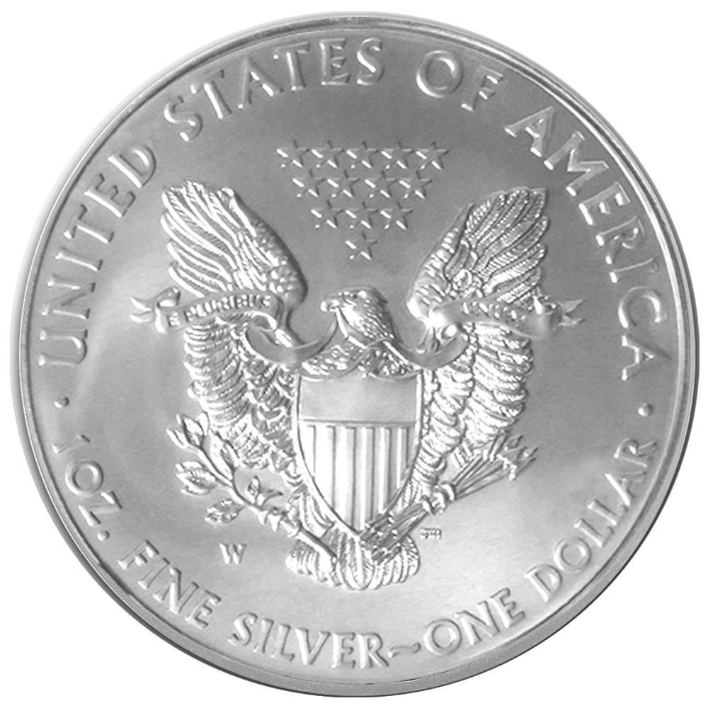 2011-W Burnished $1 American Silver Eagle Box, OGP & COA