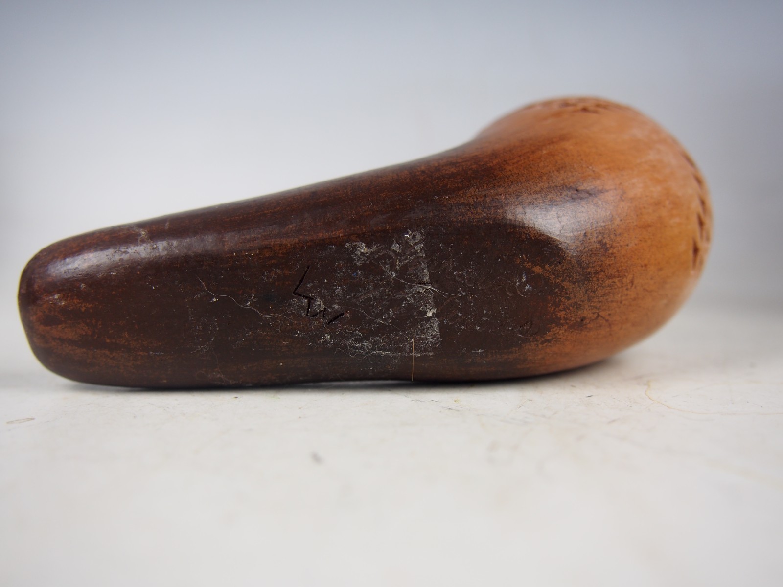 NAVAJO CLAY PIPE - LORRAINE WILLIAMS YAZZI - 4 INCHES LONG - #2