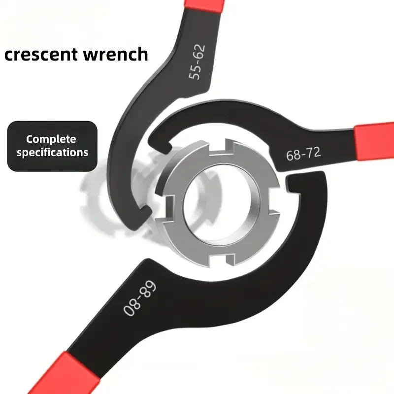 6x Coilover Spanner Wrench Set Adjustable C-Shape Shock Spanner Hook Wrench Tool