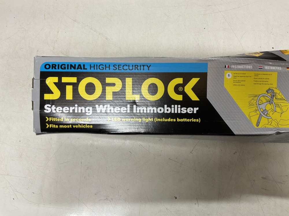 Stoplock HG134-59 Steering Wheel Lock Car Security Immobiliser with LED Light