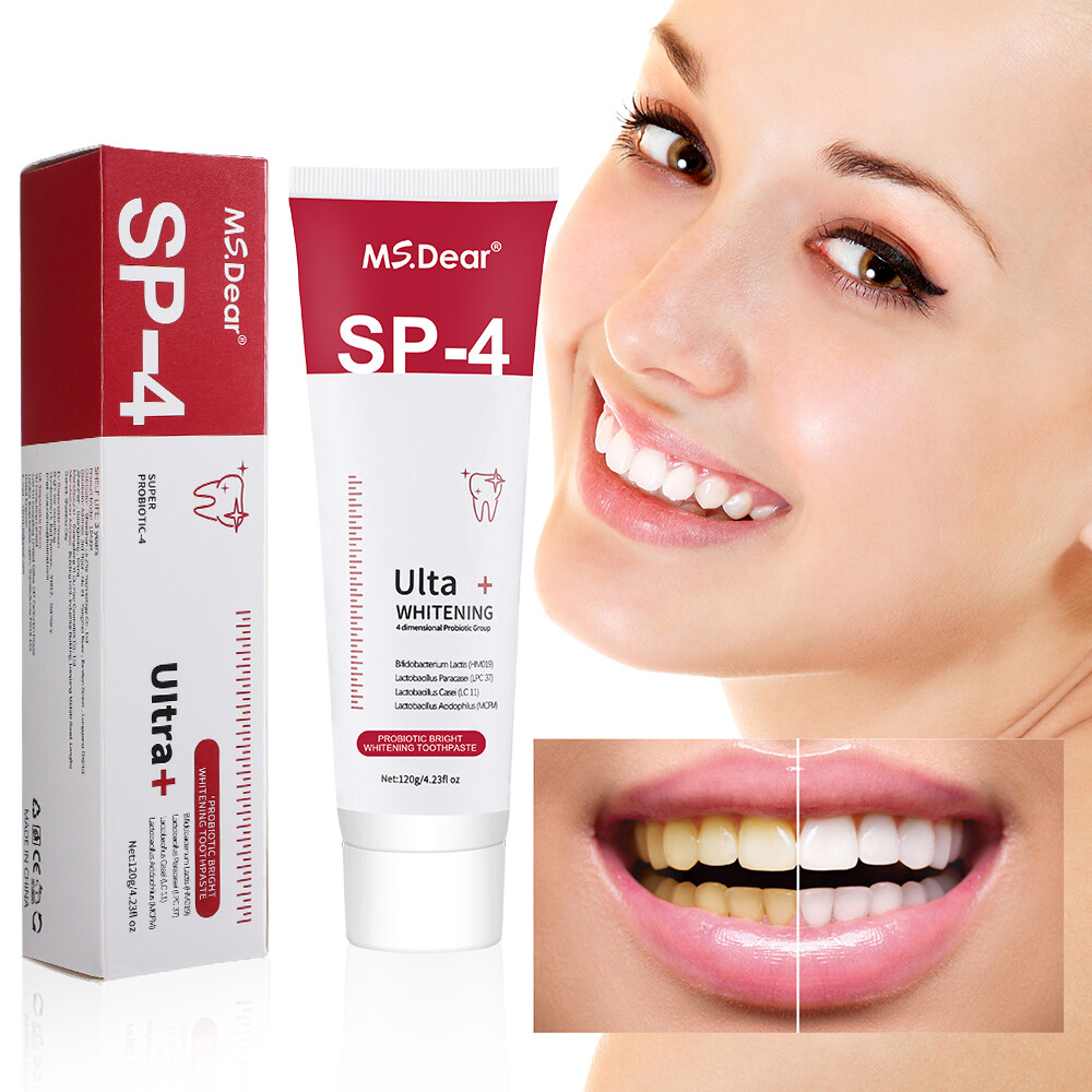 2xSip-4 Toothpaste, Whitening Sp-4 Toothpaste Bright White Toothpaste Toothpaste