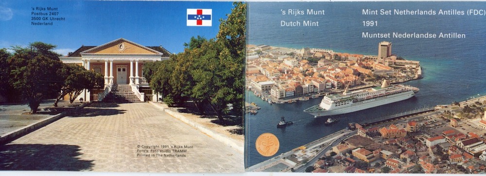 NETHERLANDS ANTILLES ~ 1991 ~ MINT SET ~ 8 COINS ~ MINT PACKAGING