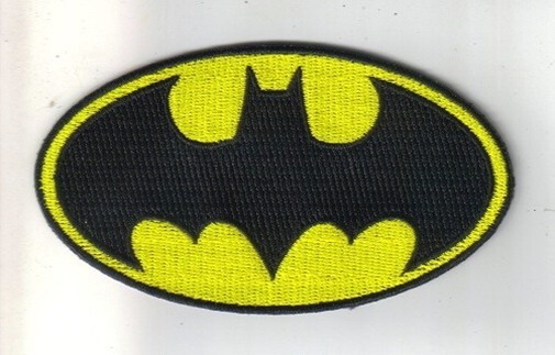 Batman Comic Book Style Batman Bat Chest Logo Patch Version 2, NEW UNUSED