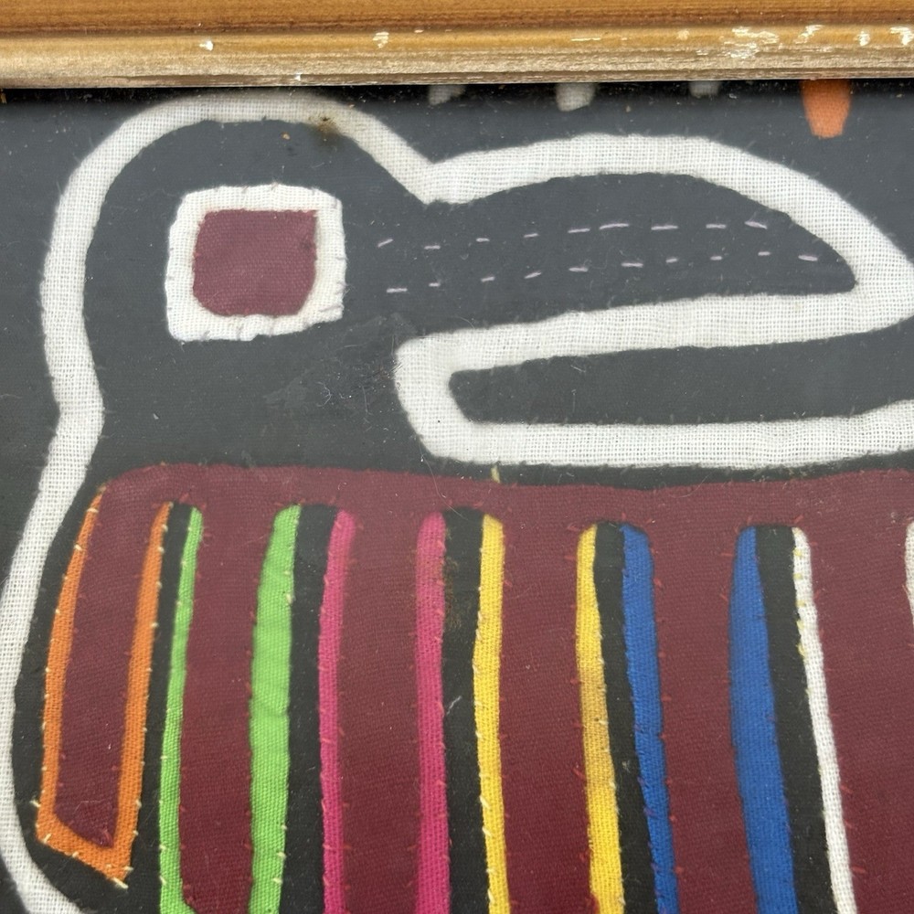 Kuna Mola Framed Indigenous Textile Art