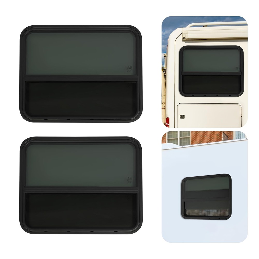 30x24 RV Window Teardrop Vertical Slide Replacement with Screen