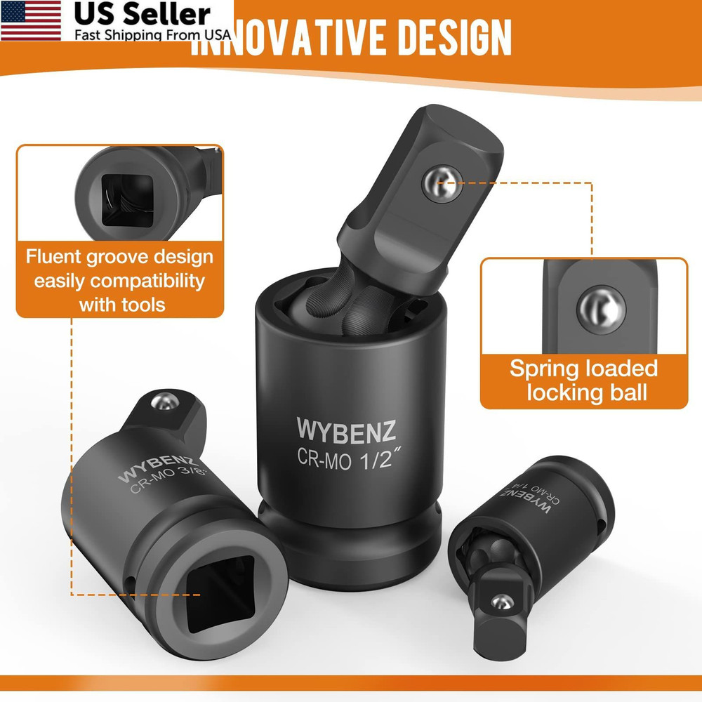 Impact Universal Joint-Socket Swivel Set,1 Inch One Size, 1" Joint