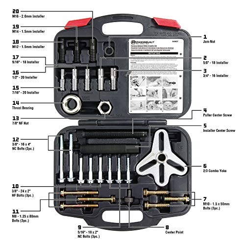 Harmonic Balancer Puller and Installer Tool Set, Install and Remove 30 Piece