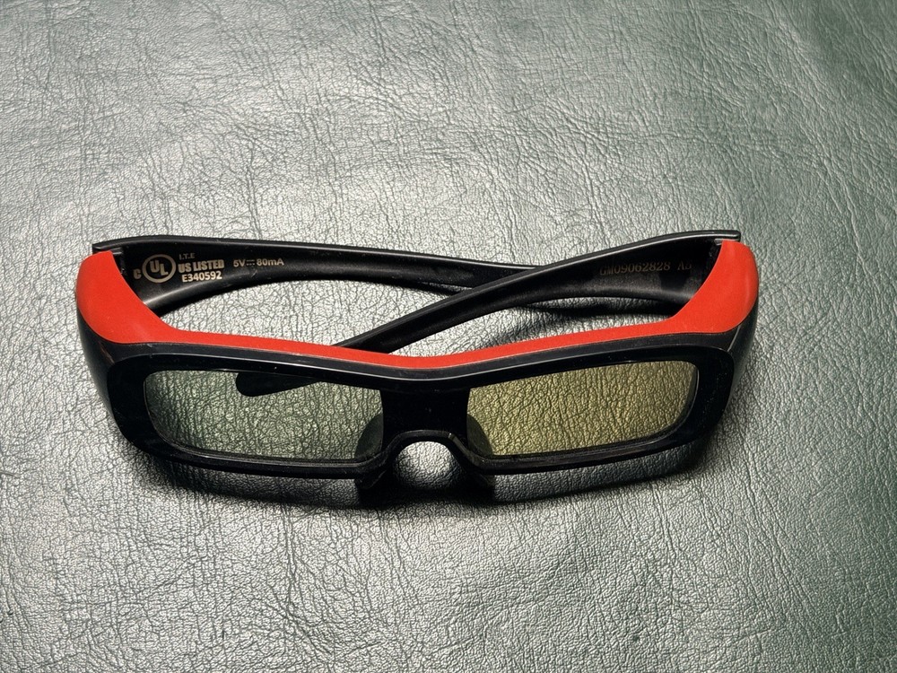 Panasonic TY-EW3D2M Active Shutter 3D Glasses Red OEM - Includes Case