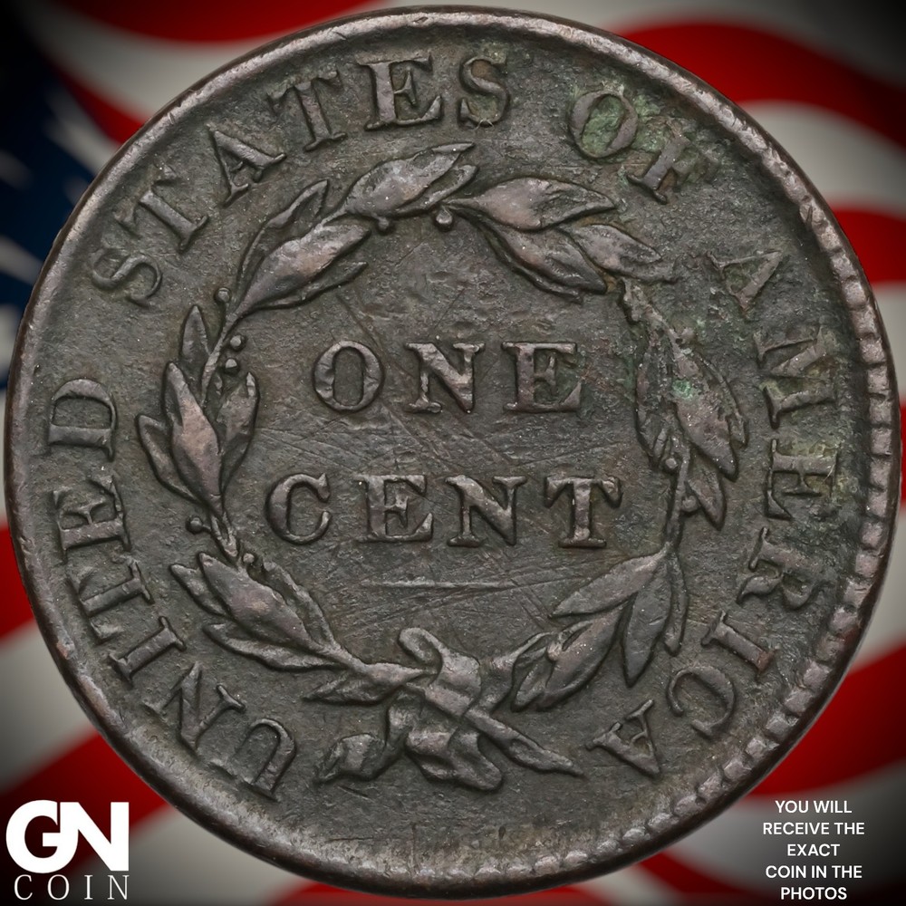 1820 SMALL DATE Coronet Head Large Cent B2220