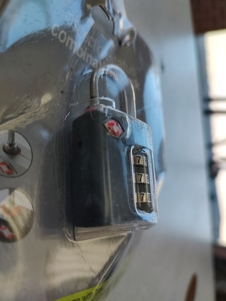 CVS TSA Inspection Status Combination Lock