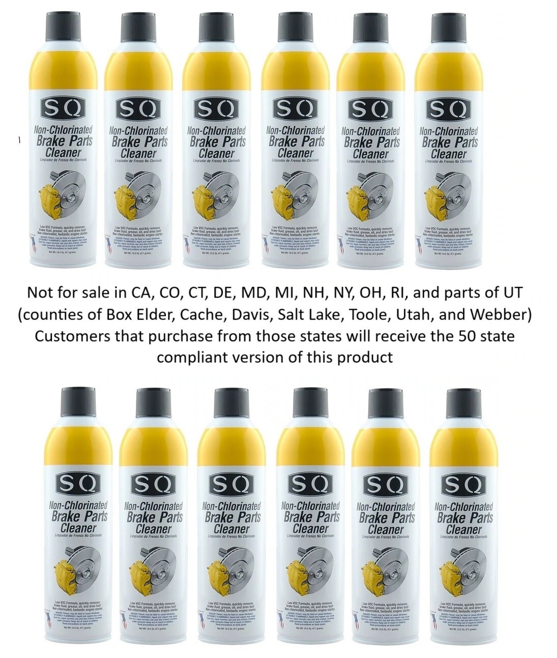 Non Chlorinated Brake Parts Cleaner 12 units, 14.5 OZ per can